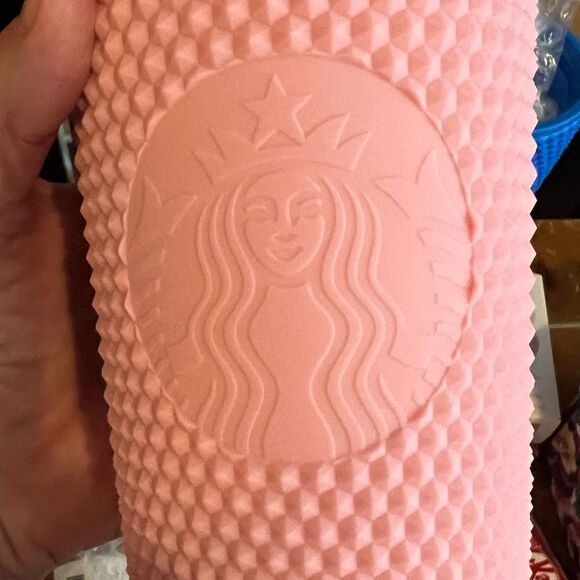 Starbucks 2020 Singapore Matte Pink Studded Venti 24 oz Tumbler NEW - Picture 3 of 6